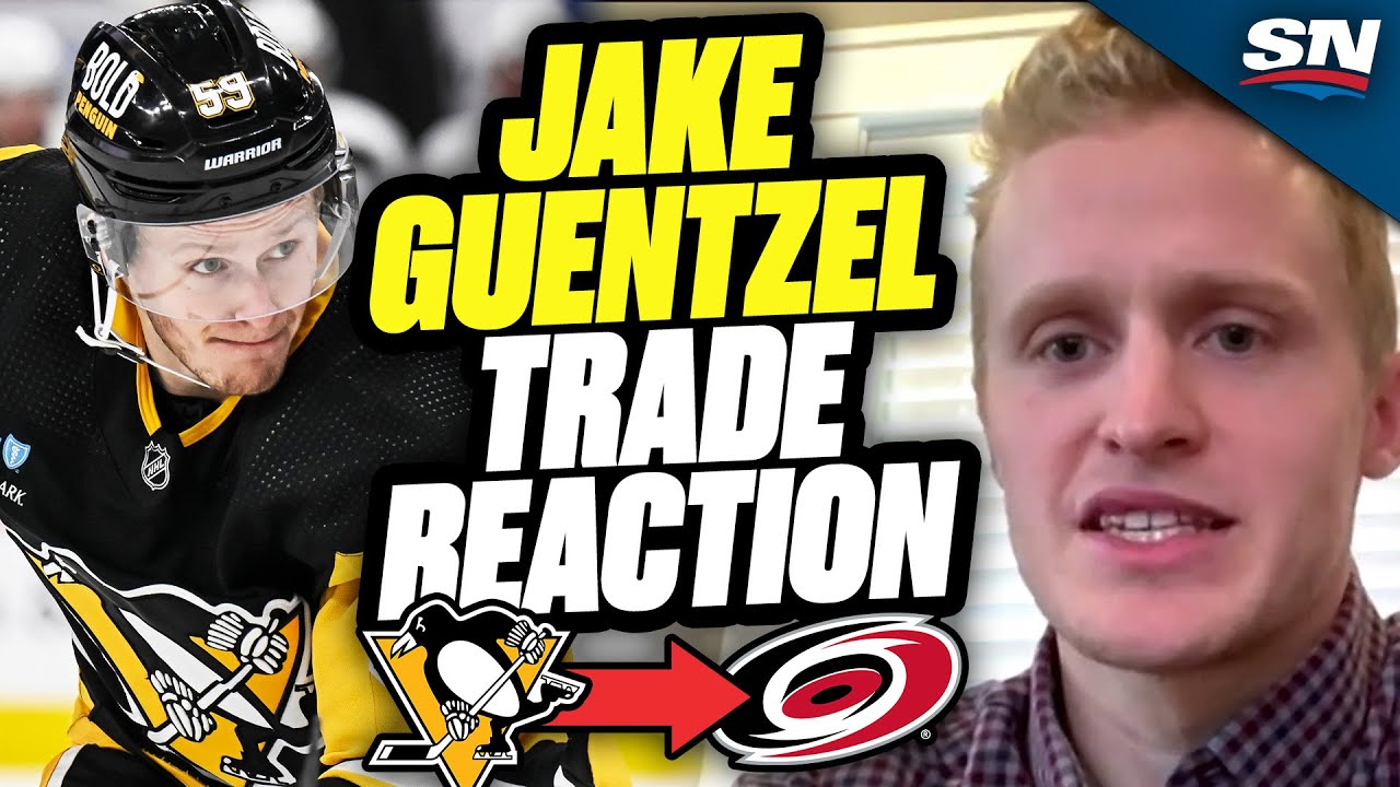 Jake Guentzel Reacts To Being Traded To The Carolina Hurricanes | NHL ...