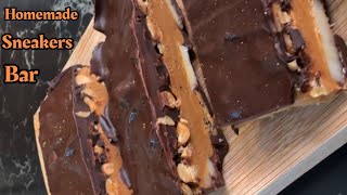 snickers bar made at home|| heathy and delicious 😋🤤