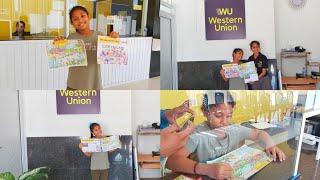 SUATU KEBANGGAAN ABIGAIL NIA RESULTADU TAU KOR AKAN DI PAJANG DI KANTOR WESTERN UNION TIMOR PLAZA