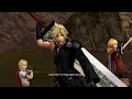 dissidia ff nt cloud cherry blossom triple kill