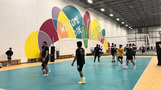 Volleydome Men's Winter League 2025 | Week 4, Black \u0026 Yellow vs Team Team, Set 1