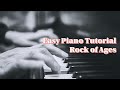 Easy Piano Tutorial: Rock of Ages with free sheet music