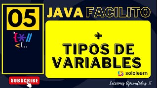 05 Sololearn 📱 Aprende las variables tipo int double float char boolean en JAVA para principiantes