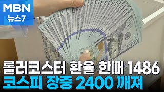 롤러코스터 올라탄 환율 1480원대 찍어…코스피 장중 2400 깨져 [MBN 뉴스7]