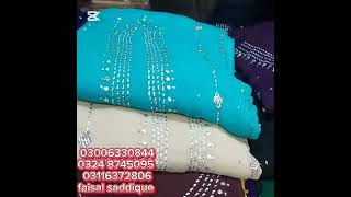 Best price shop 👌 multani shafoon suit shirt and dupatta with Mukesh Rs 2000 by Makkah garment mult