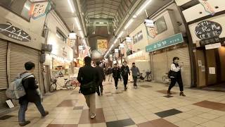 Walk from Minamimori Town to Tenjinbashi Mashiro 6 st.　南森町駅から天神橋筋6丁目まで　天神橋筋商店街を歩く