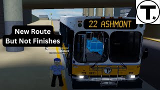 MBTA Roblox Bus Driving Route 22 Between Ashmont and Ruggles