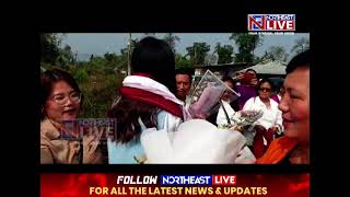 Bigg Boss Contestant Chum Darang Accorded Warm Welcome on Her  Return Home in Pasighat