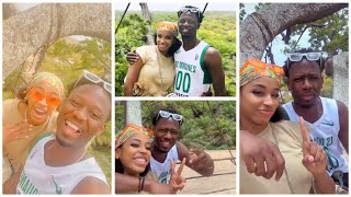 Le couple basketteurs Alkaly NDOUR et Mathylde Aïcha trop mimi 😍 enjoy leurs vacances