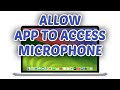How to Allow App to Access Microphone on Mac! (2025)