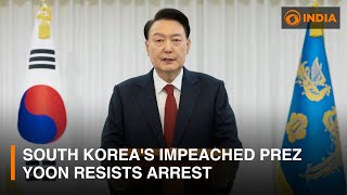 South Korea's impeached president Yoon resists arrest \u0026 other updates | DD India Live