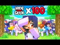 100 PLAYER Hide N' Seek In Minecraft!