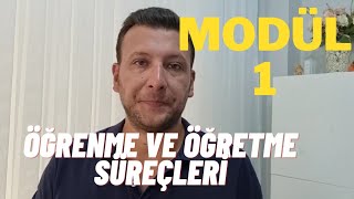 Modül 1 Öğrenme ve Öğretme Süreçleri