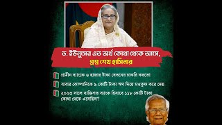 ড. ইউনুসের এত অর্থ কোথা থেকে আসে, প্রশ্ন শেখ হাসিনার