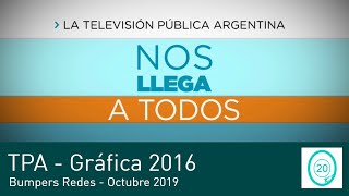 Televisión Pública Argentina - Bumpers Redes Octubre 2019
