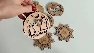 Christmas Ornaments for Laser Cutting