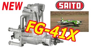 (New!) SAITO FG-41X Engine  斎藤製作所の新エンジン FG-41X