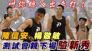 PLG》叫你總經理出來打！「台灣飛人」陳信安、「年度MVP」楊敬敏測試會親自下場驗新秀 【MOMO瘋運動】