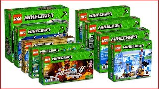 LEGO MINECRAFT COMPILATION All Sets of All Time Fast Speed Build for Collectors - UNBOXING