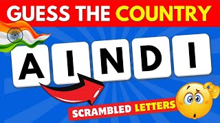 Can You Guess the Country from Its Scrambled Name? 🌎 Puzzle Monster