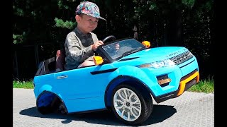 The wheel feel off on Range Rover Funny Baby accident Car Ride on POWER WHEEL