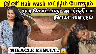 இனி Hair wash மட்டும் போதும் - முடி கொட்டாது- அடர்த்தியா நீளமா வளரும்