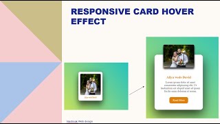 Responsive Card Hover Effect Using CSS #html #css #responsive #cardhovereffect