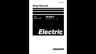 Komatsu PC33E-6 2001 \u0026 Up | SEN06975-02 Service manual