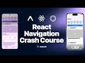 React Navigation v8 Crash Course — Liquid Glass, Tabs & More