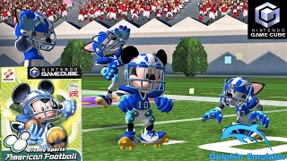 Disney Sports : American Football (2002) Nintendo GameCube Gameplay in HD (Dolphin)