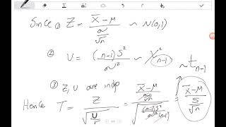 Lecture 04.1 : T and F Distributions
