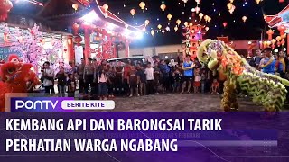 Aksi Barongsai dan Pesta Kembang Api Meriahkan Imlek