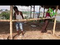 bamboo fence making বাঁশের রেলিং তৈরি