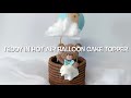 Teddy In Hot Air Balloon Cake Topper