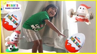 Hide and Seek Kinder Egg Surprise Toy Hunt Parent vs kid! Learn Sports Names with Surprise Eggs