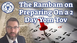 The Rambam on Preparing on a 2 Day Yom Tov