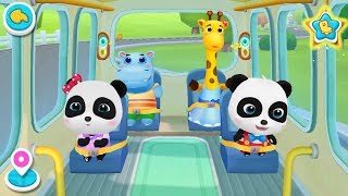 ❤ Little Panda School Bus | Go Shopping | Kids Cartoon | Kids Videos | BabyBus Game