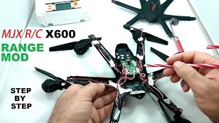 MJX X600 Mini HexaCopter Range Mod - Double Stock Range Tutorial - Step by Step