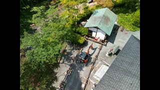 R0408高蔵寺観音堂寺務所移転曳き工事途中経過