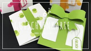 Gutscheinkarte🎁Geschenk🎁Stampin‘ Up!