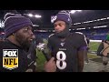 Mark Ingram hypes up Lamar Jackson after his big day against Jets | FOX NFL