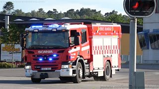 Scania Fire Engine responding in Örebro Sweden [SE | 6.2016]