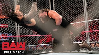 FULL MATCH - Roman Reigns vs. Braun Strowman - Steel Cage Match: Raw, Oct. 16, 2017
