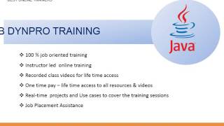 Java Web Dynpro Online Training