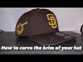 HOW TO CURVE THE BRIM OF YOUR HAT *TUTORIAL*