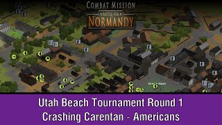 Utah Beach Tournament Round 1 - Americans (PvP) - Combat Mission Battle for Normandy