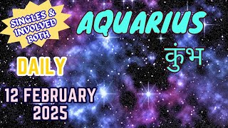 Aquarius | Daily Love Tarot Reading | 12 February 2025 | Hindi