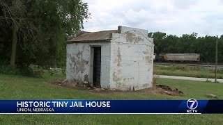 Historic tiny jail house in Union, Nebraska