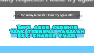 Tips Mengatasi bug change email akun hoyoverse genshin impact