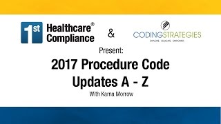2017 Procedure Code Updates A - Z